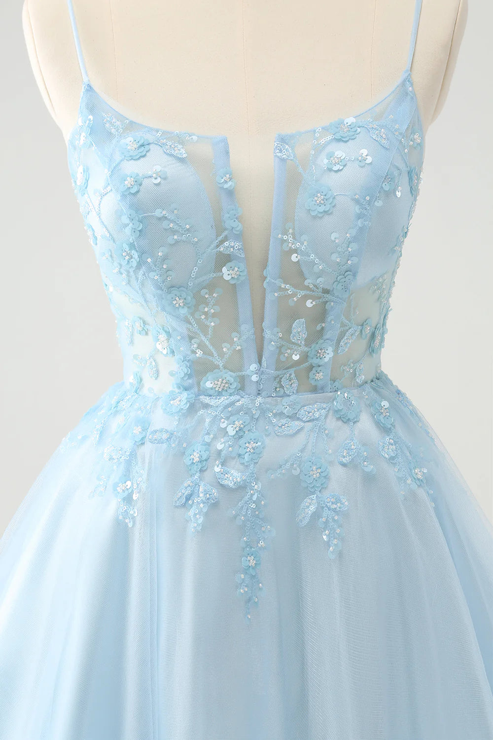 A Line Sequins Corset Short Homecoming Dress with Lace Up Back