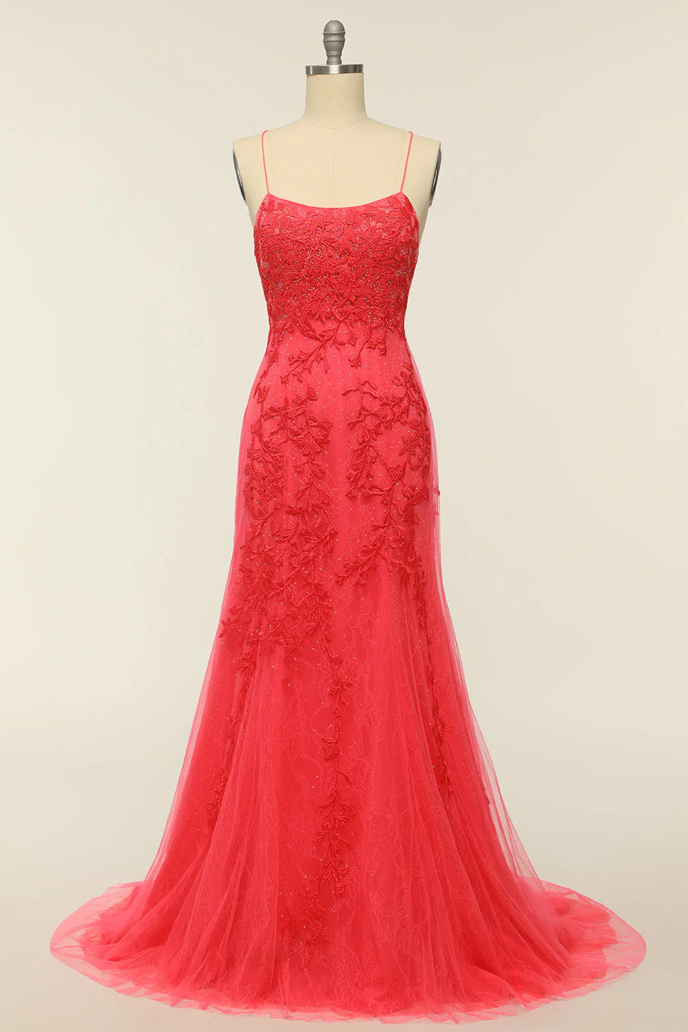 Coral Sexy Backless Long Ball Party Party Evening Dress