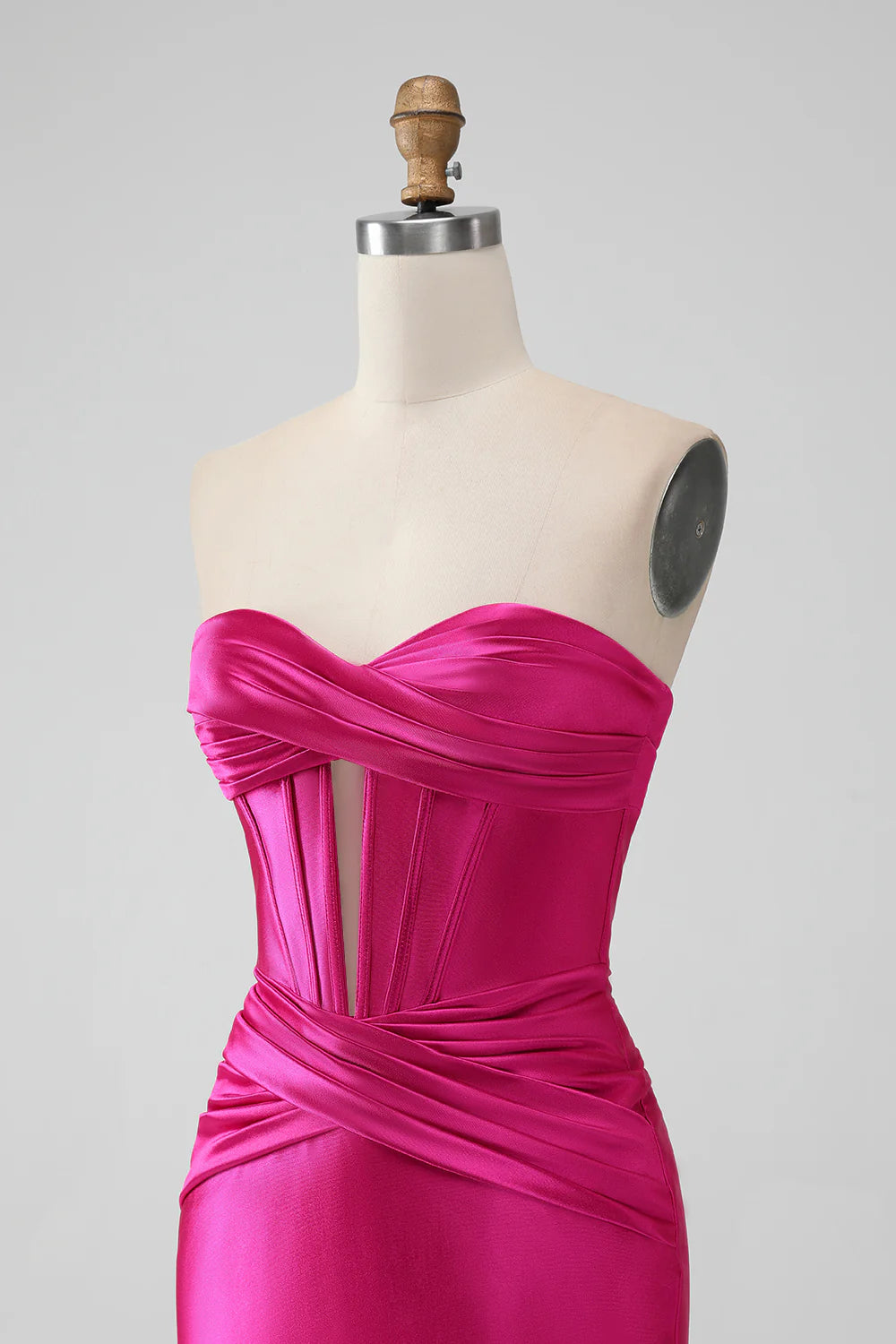 Bodycon Sweetheart Pleated Corset Short Homecoming Dress