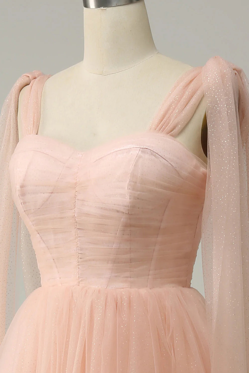 A Line Sweetheart Wedding Party Mini Dress with Open Back