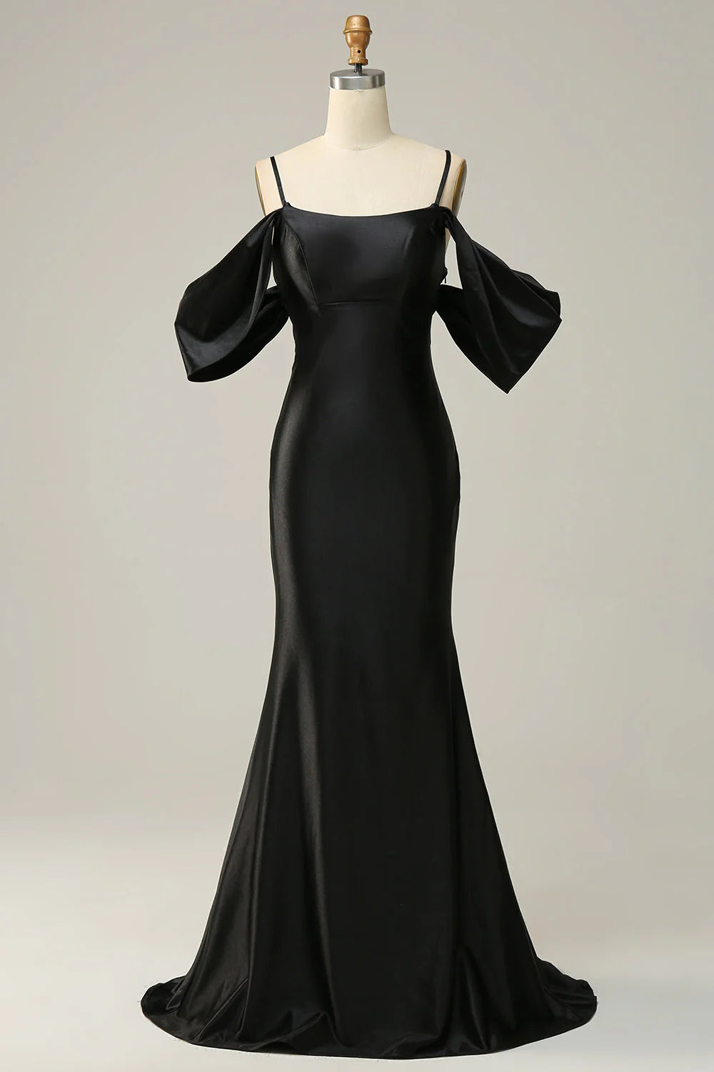 OKBBN mermaid off shoulder backless long evening gown