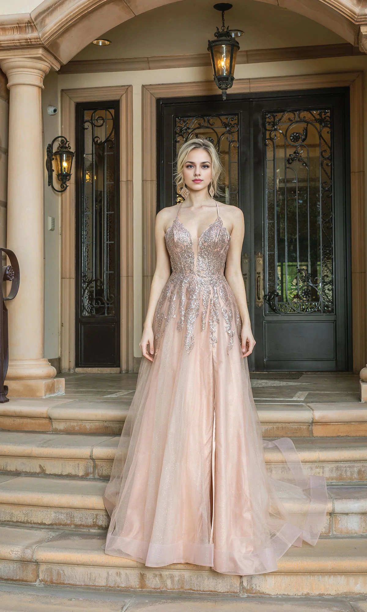 OKBBN Long A-line Formal Ball Dress