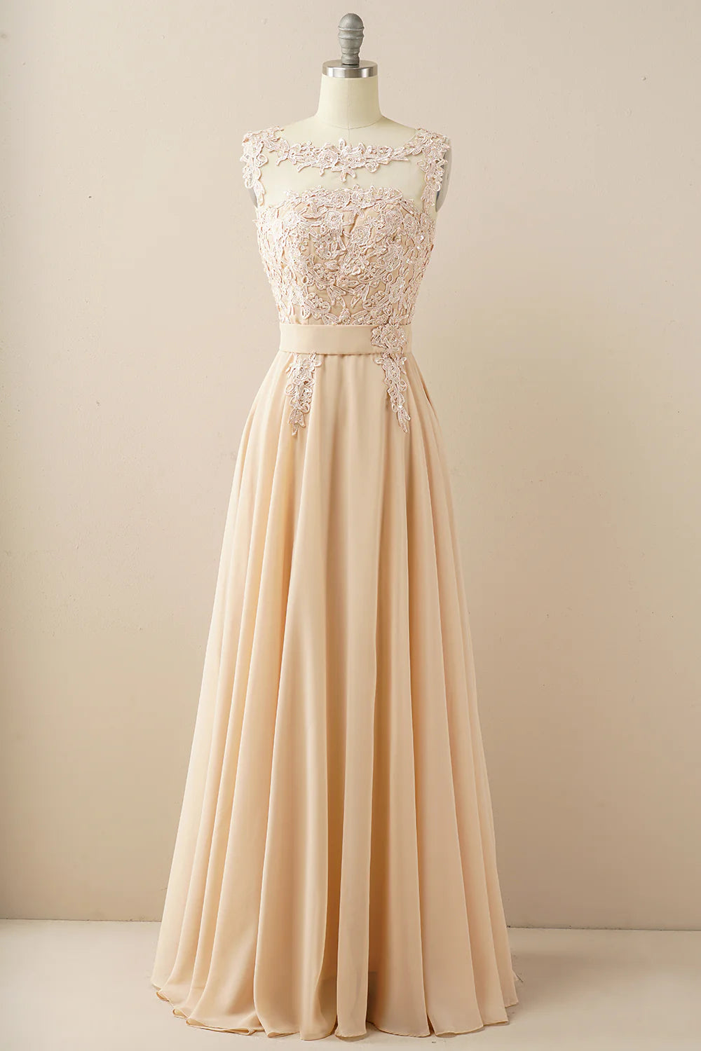 Elegant Chiffon Beaded Betty Ball Evening Dress