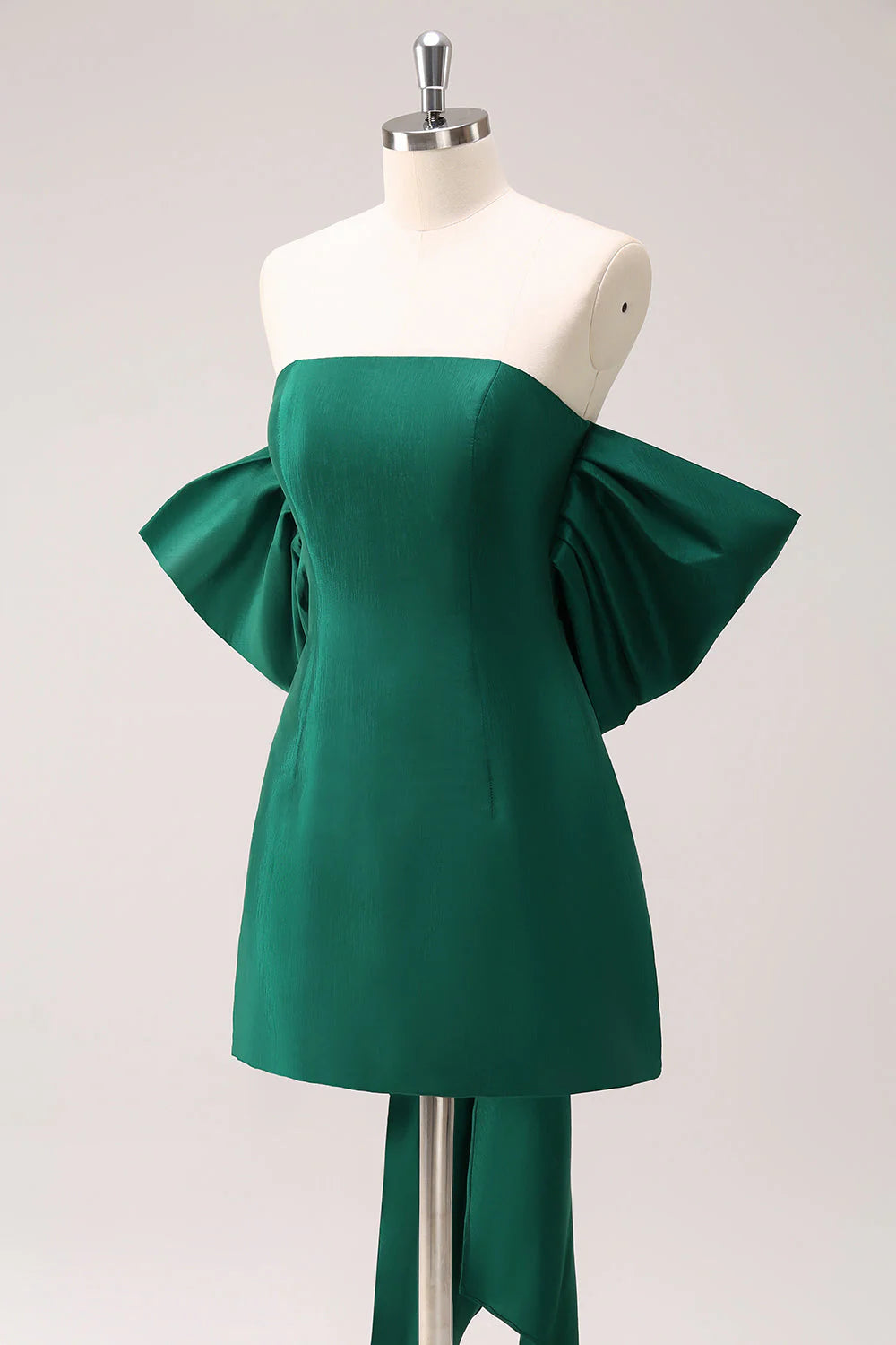 A Line Strapless Short Homecoming Dress with Bow