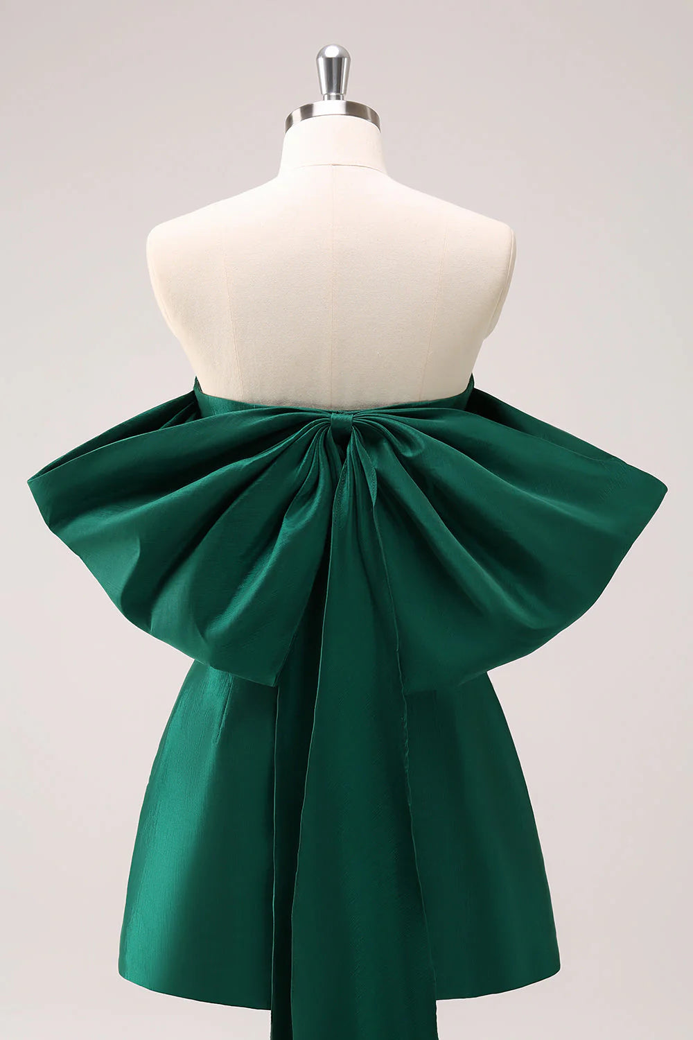 A Line Strapless Short Homecoming Dress with Bow