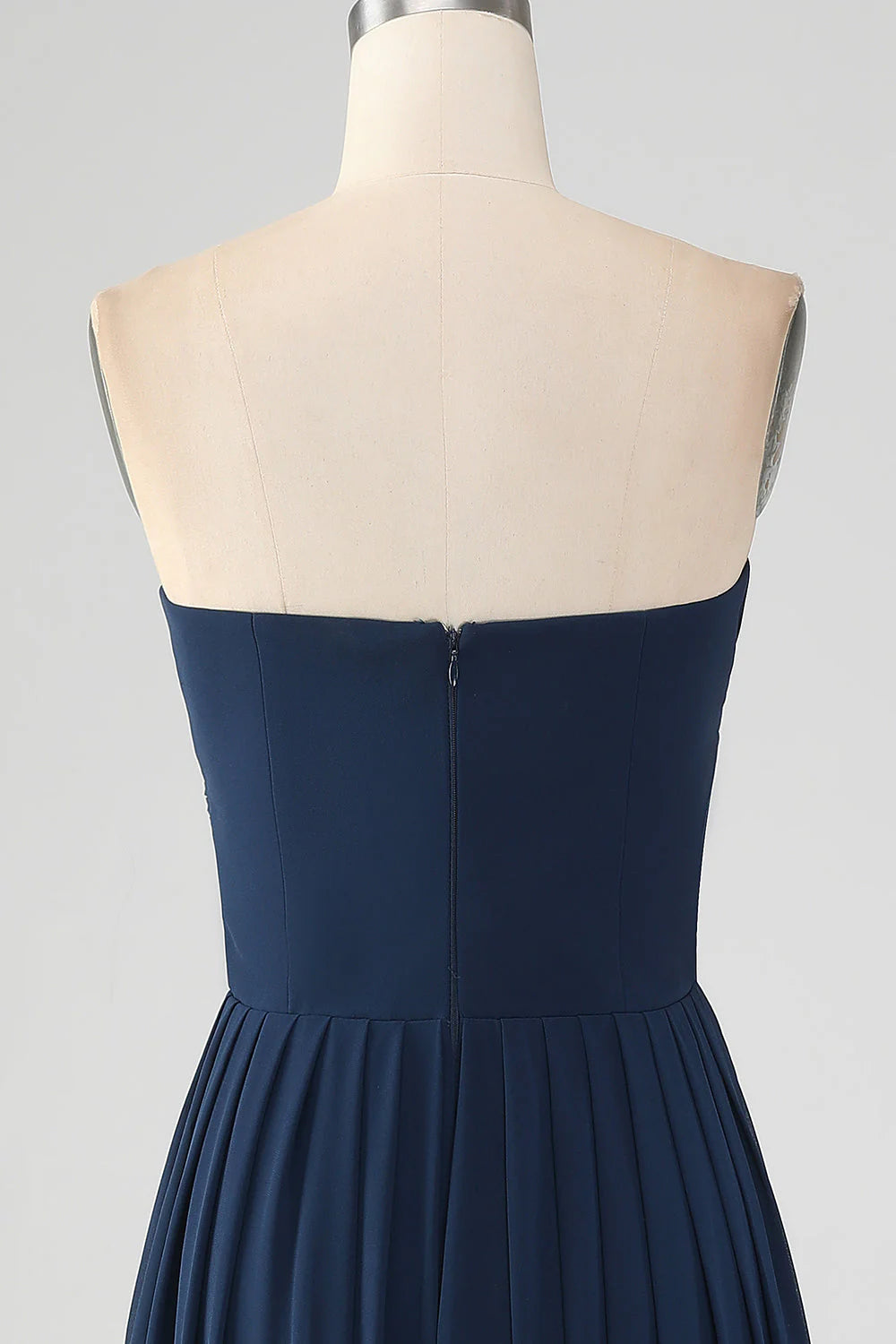 A Line Sweetheart Pleated Floor Length Bridesmaid Dress