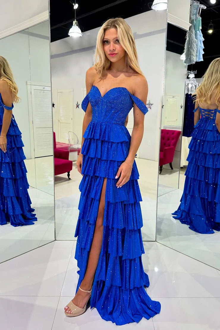 OKBBN Cute A-line Off Shoulder Ball Dress