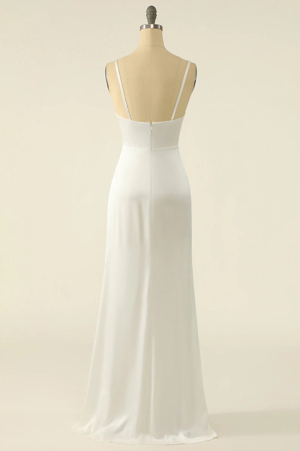 OKBBN's elegant satin minimalist sleeveless evening gown