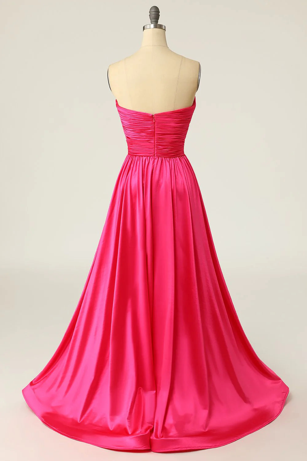 OKBBN A-line sweetheart pleated long evening gown