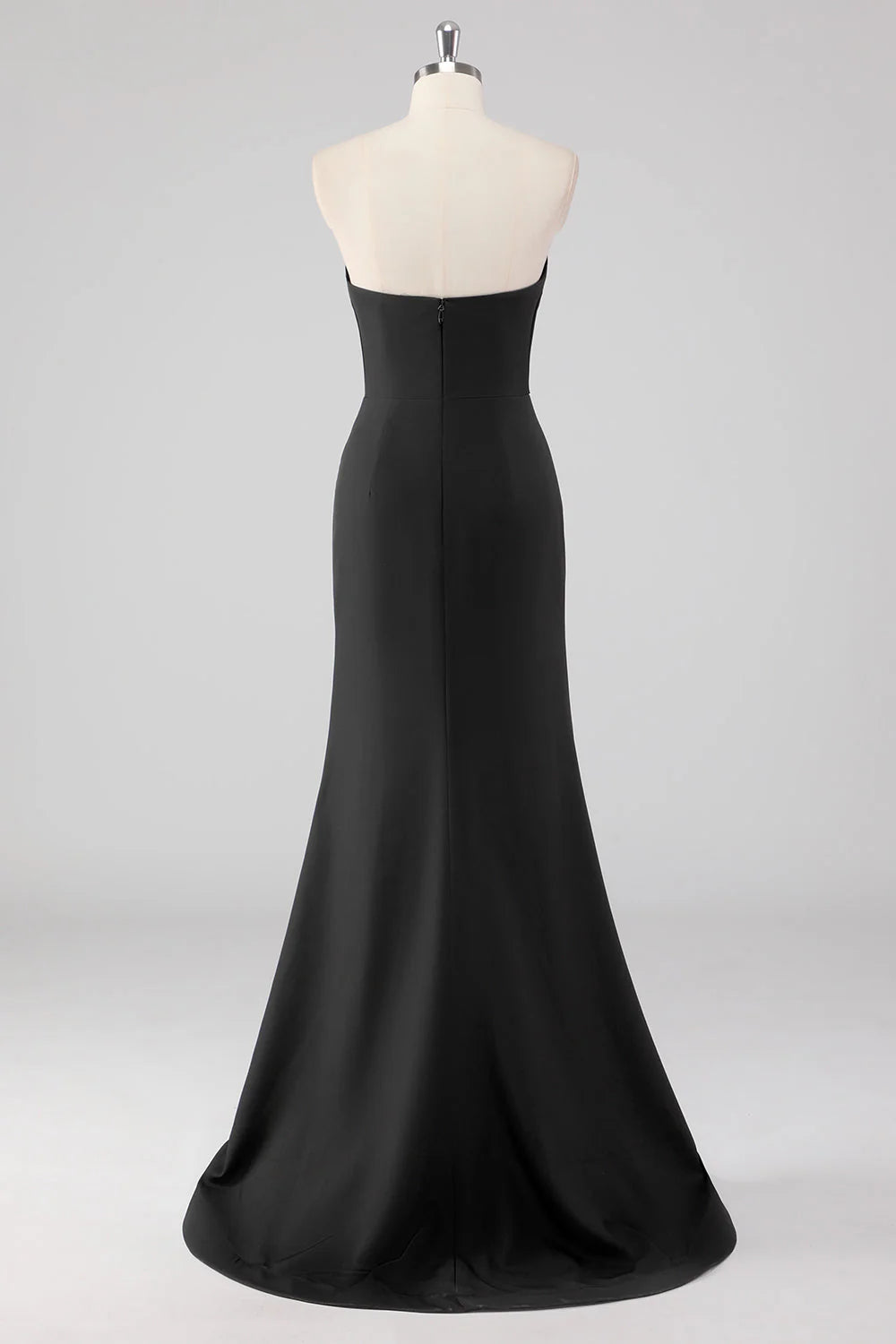 OKBBN elegant mermaid off shoulder bow detail slit evening gown