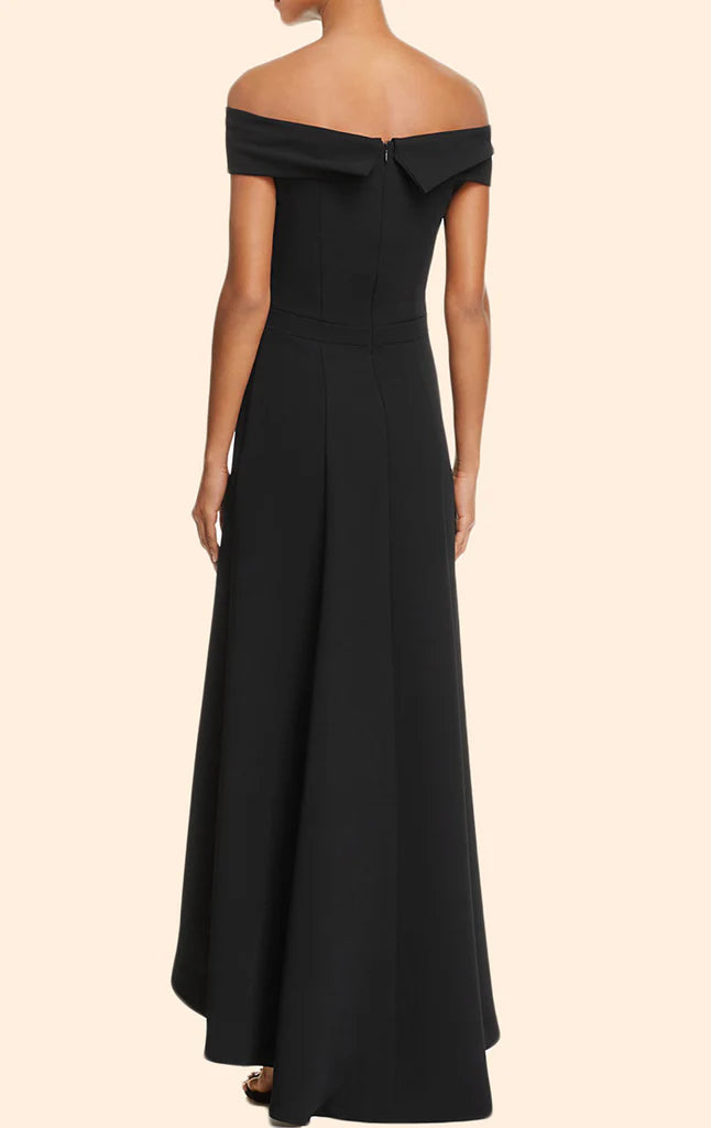 OKBBN off shoulder high and low formal ball dress