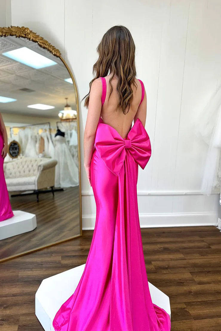 OKBBN enchanting mermaid scarf collar satin ball dress