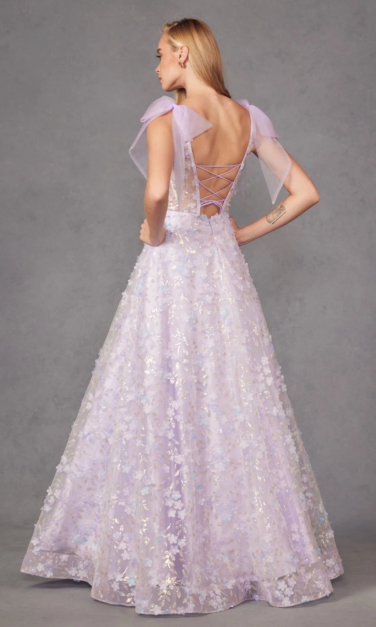 OKBBN Elegant and Charming Long Lace Ball Dress