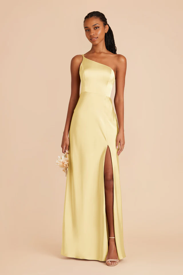 OKBBN Fashionable and Elegant Single Shoulder Collar with Thin Shoulder Strap and Hollow Prom Dresses