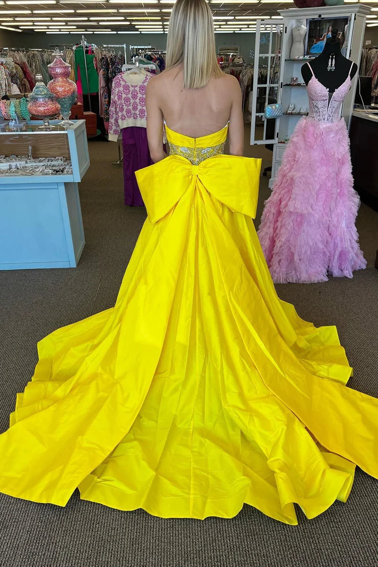 OKBBN Cute Ball Dress Satin Long Ball Dress