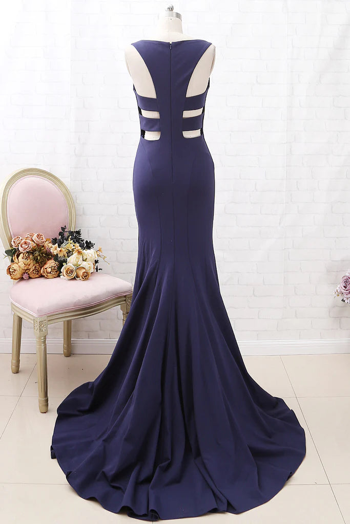 OKBBN Mermaid Back Hollow Ball Dress