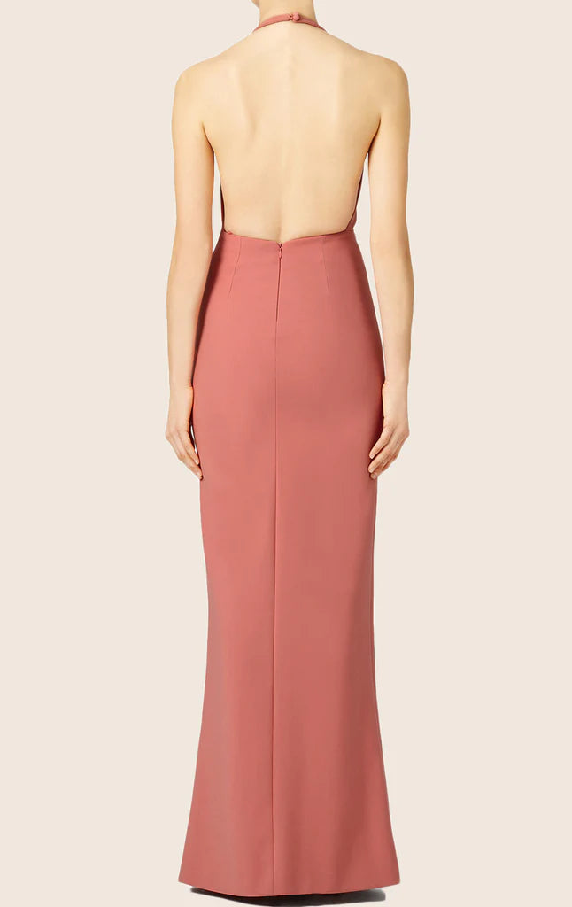 OKBBN Strap Knitted Formal Ball Dress