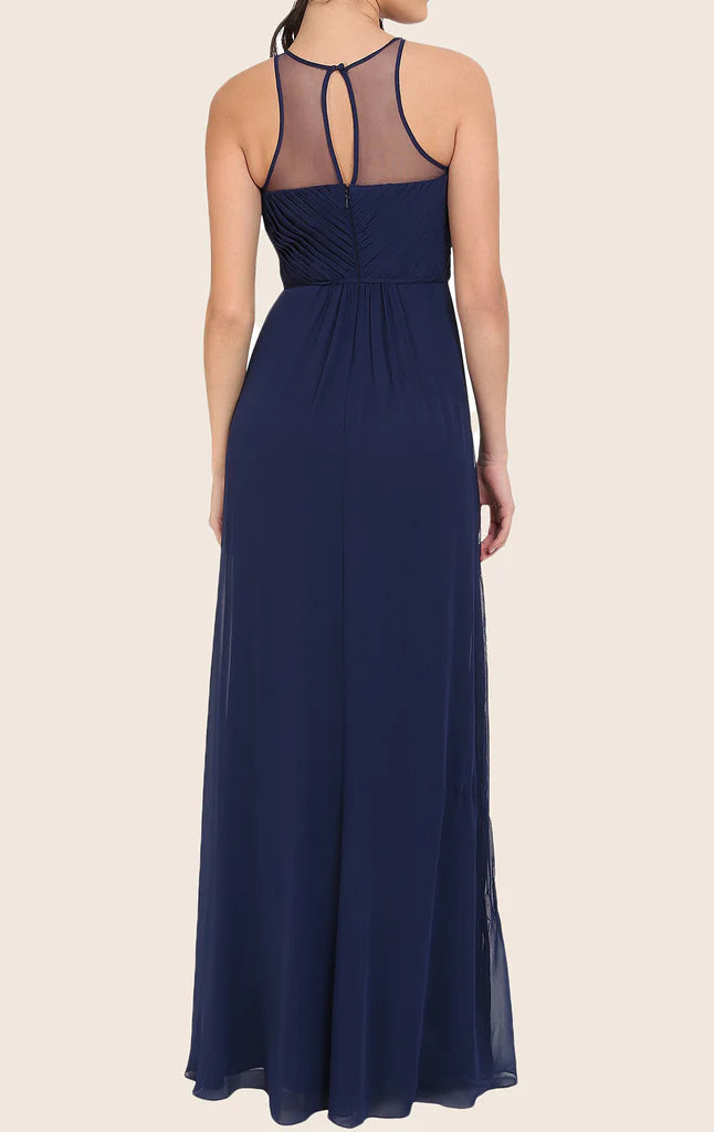 OKBBN Slips Chiffon Long Ball Dress