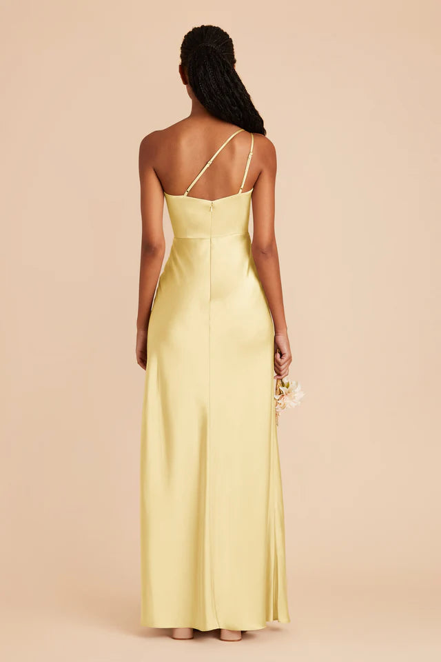 OKBBN Fashionable and Elegant Single Shoulder Collar with Thin Shoulder Strap and Hollow Prom Dresses