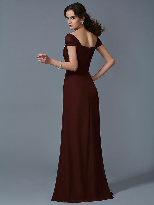 Slim fit mermaid sweet beaded sleeveless long ball dress
