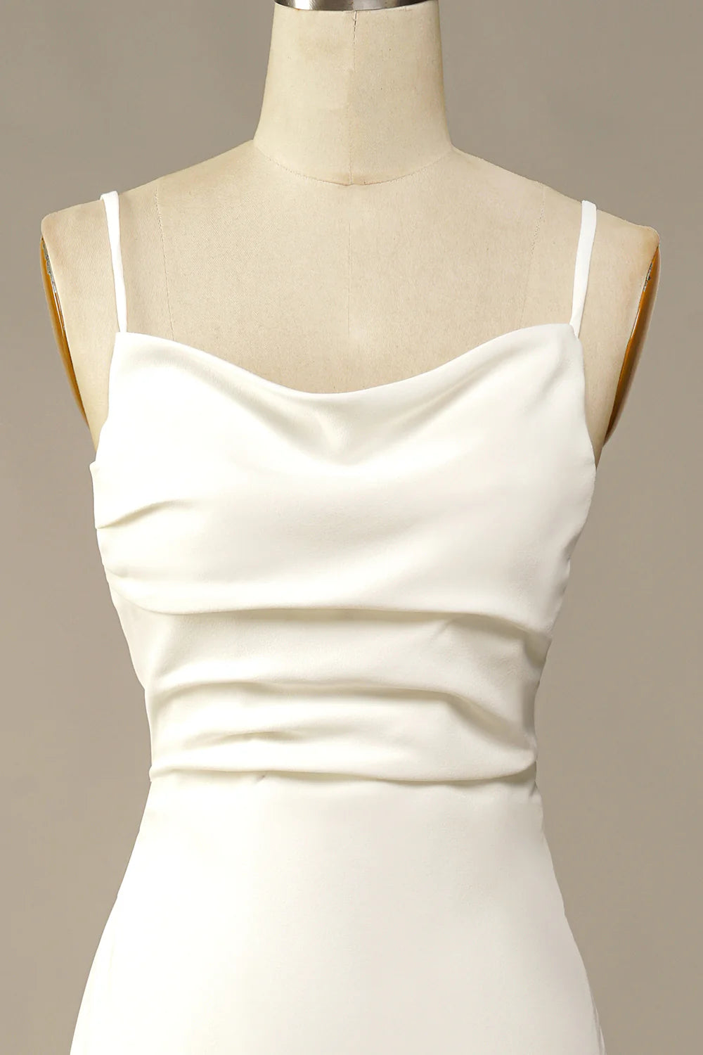 White Simplicity Mermaid Long Wedding Dress