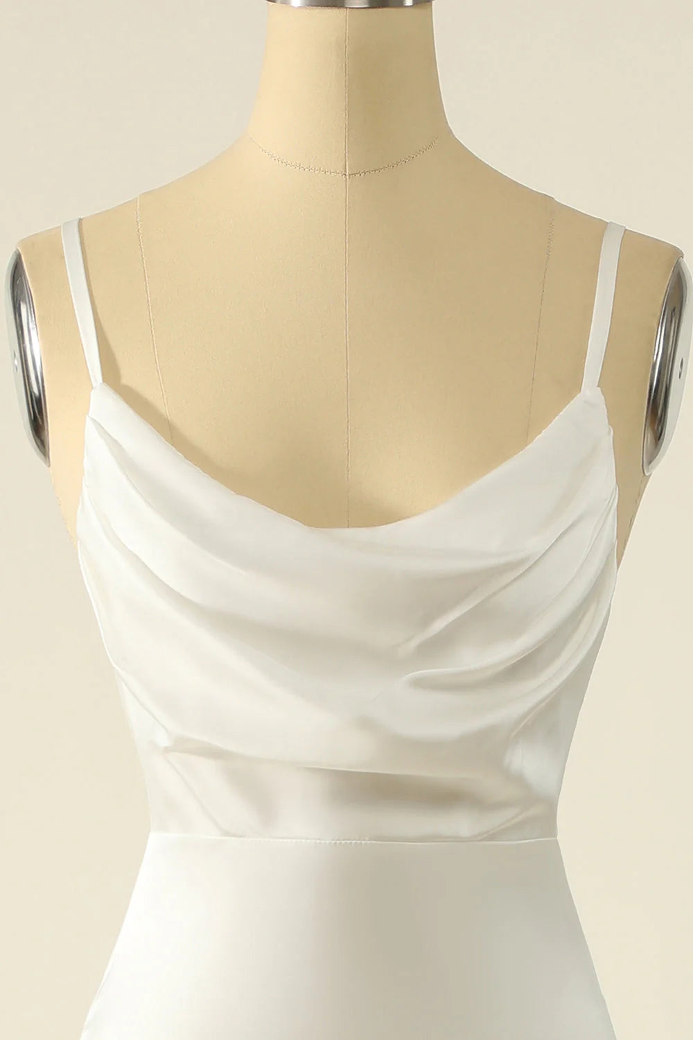 OKBBN's elegant satin minimalist sleeveless evening gown