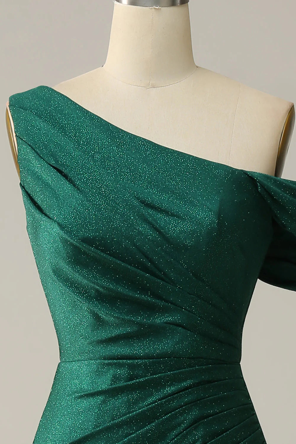 OKBBN Mermaid One Shoulder Split Long Evening Dress