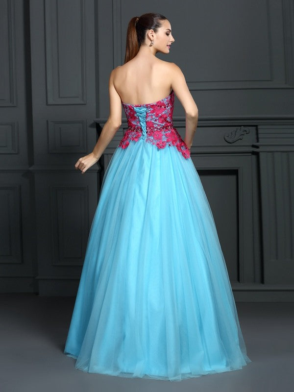 Sexy and elegant lace sleeveless long satin evening dress