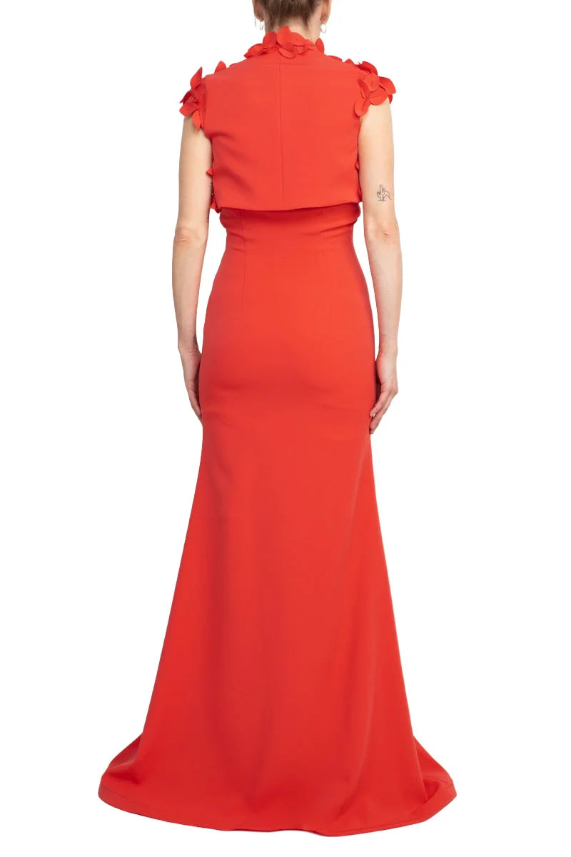 Strapless Sweetheart Neck Bodycon Scuba Gown Mother of the Bride Dresses with