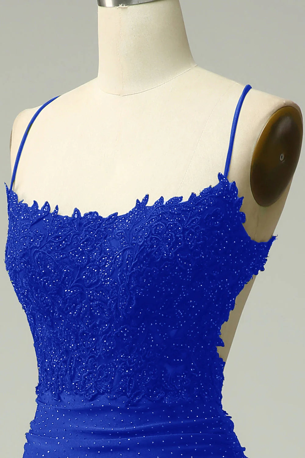 OKBBN Mermaid Strap Long Decal Ball Dress