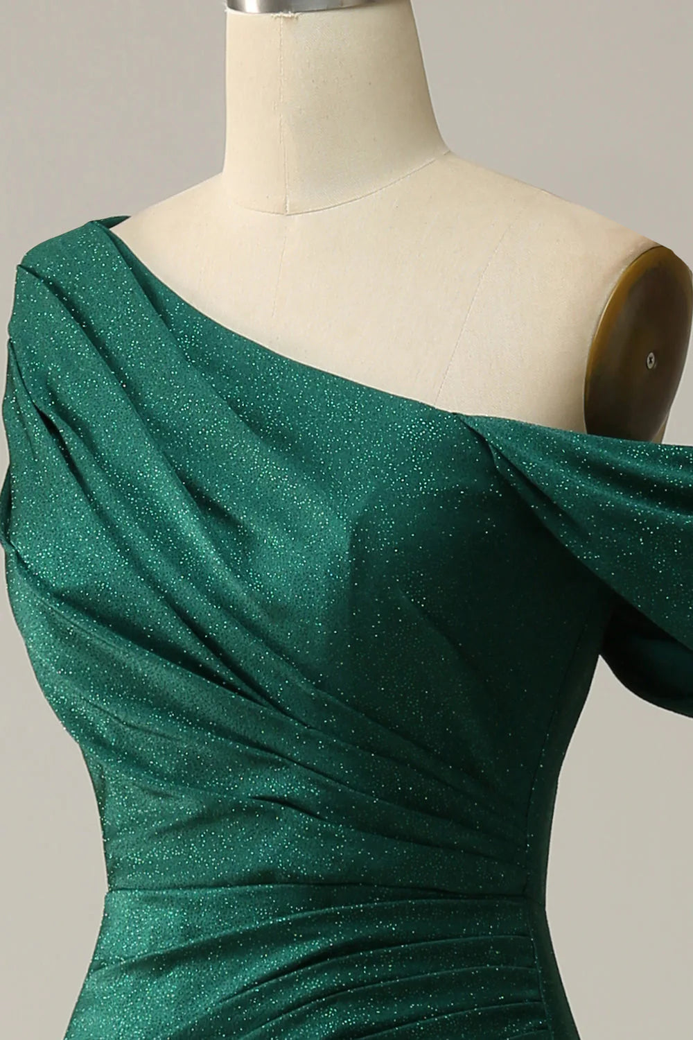 OKBBN Mermaid One Shoulder Split Long Evening Dress
