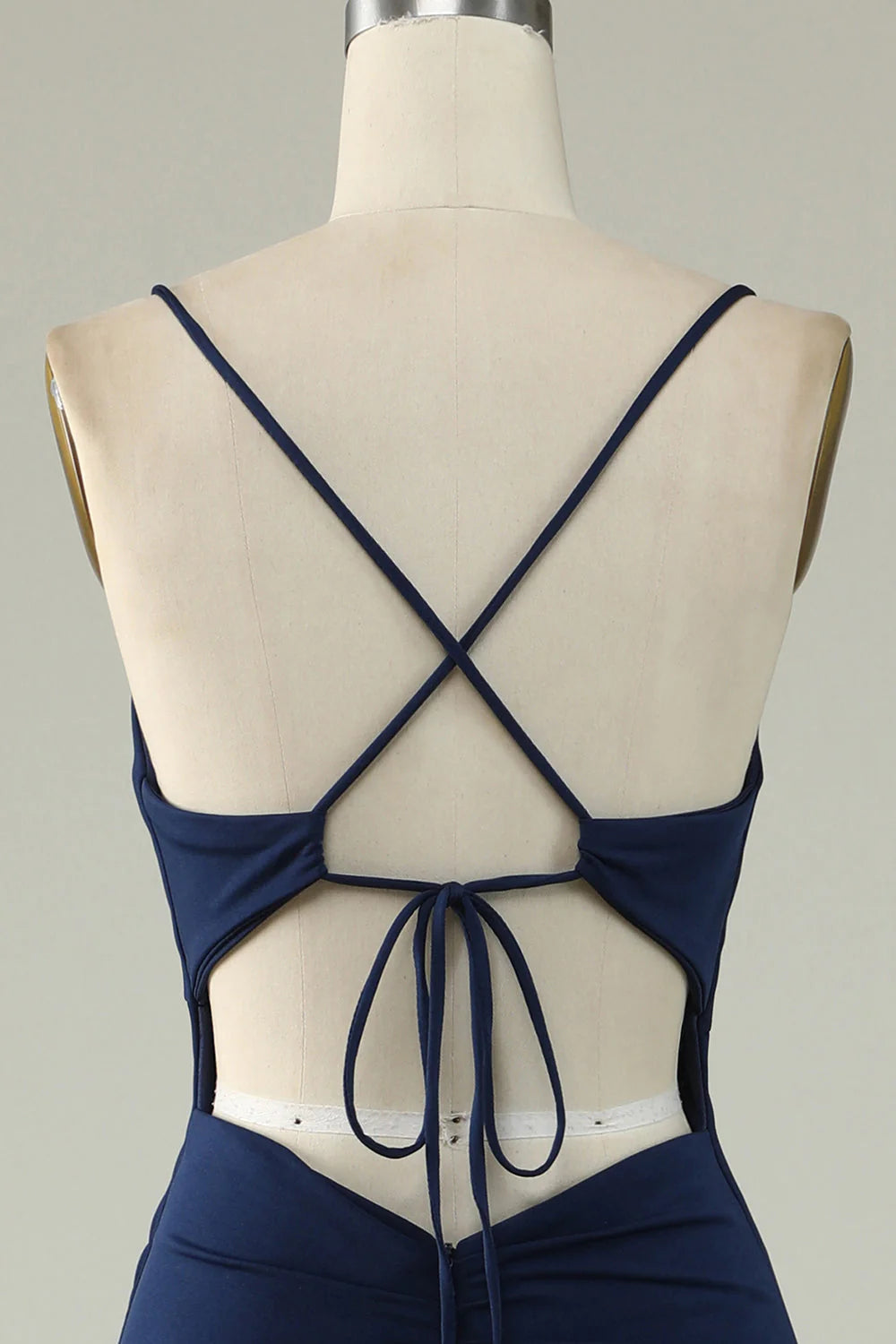 OKBBN Mermaid Strap Split Evening Dress
