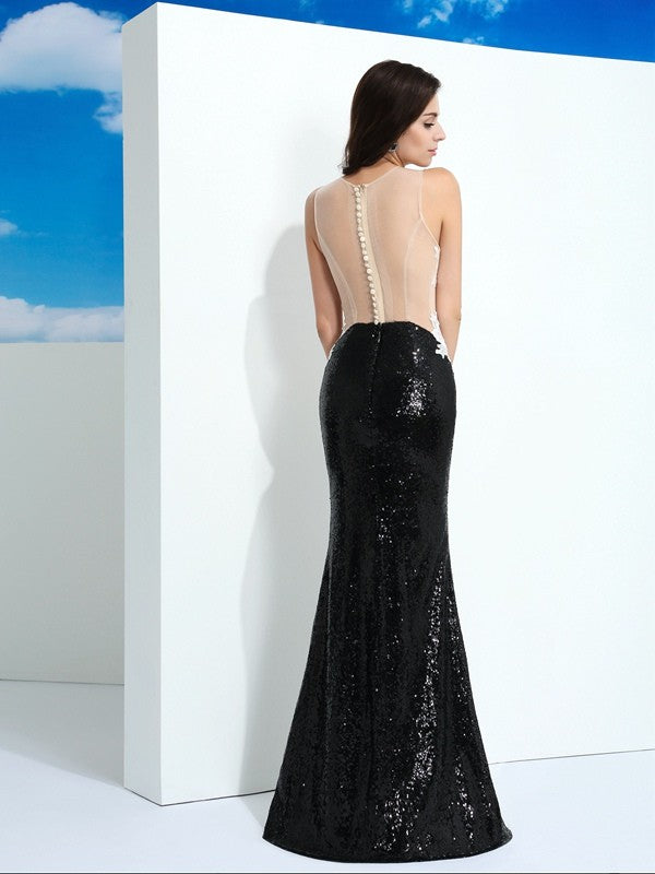 Sexy column strapless lace dress without sleeves