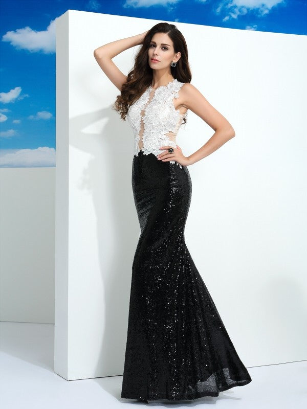 Sexy column strapless lace dress without sleeves