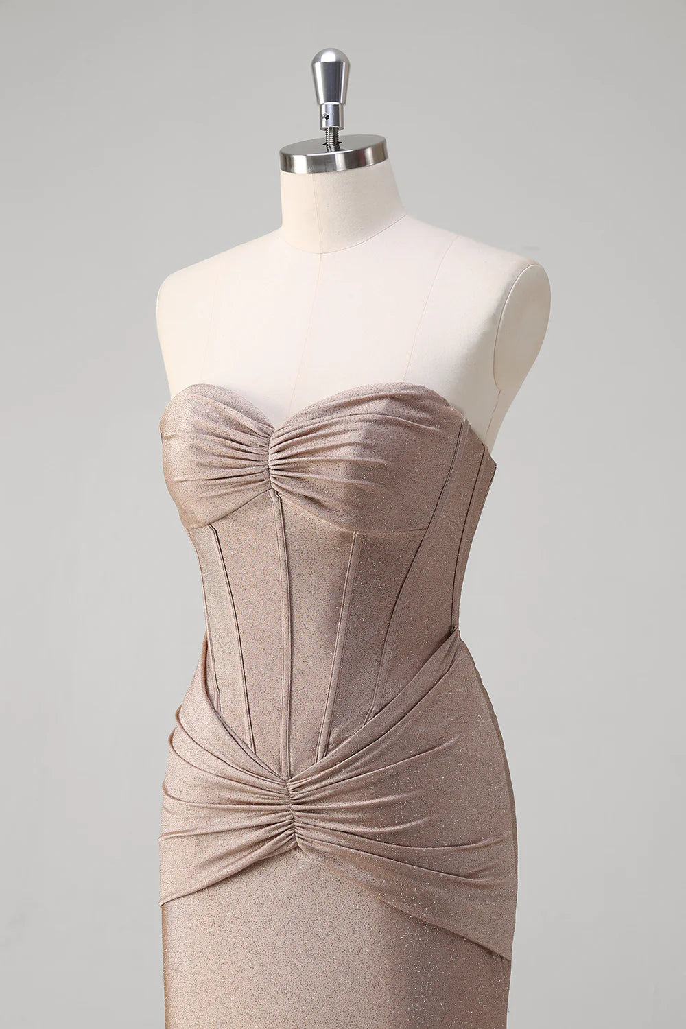 OKBBN Elegant Mermaid Sweetheart Satin Long Ball Dress