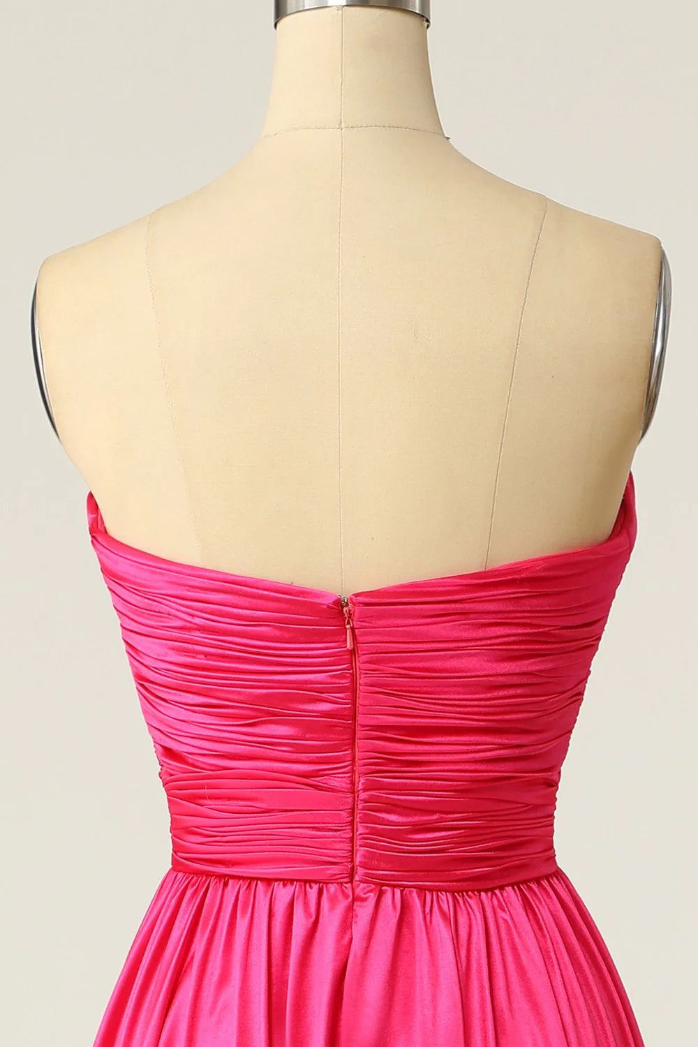 OKBBN A-line sweetheart pleated long evening gown