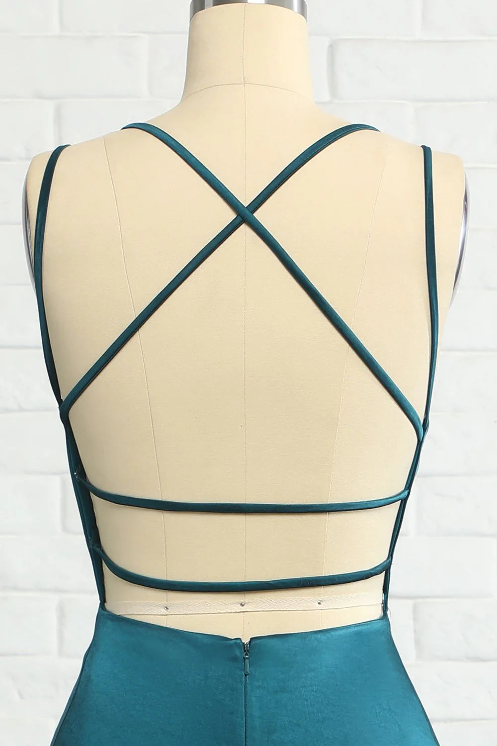 OKBBN mermaid backless long evening gown