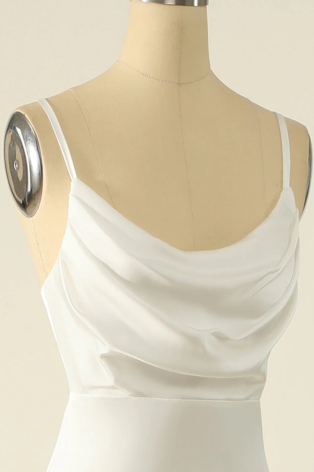 OKBBN's elegant satin minimalist sleeveless evening gown
