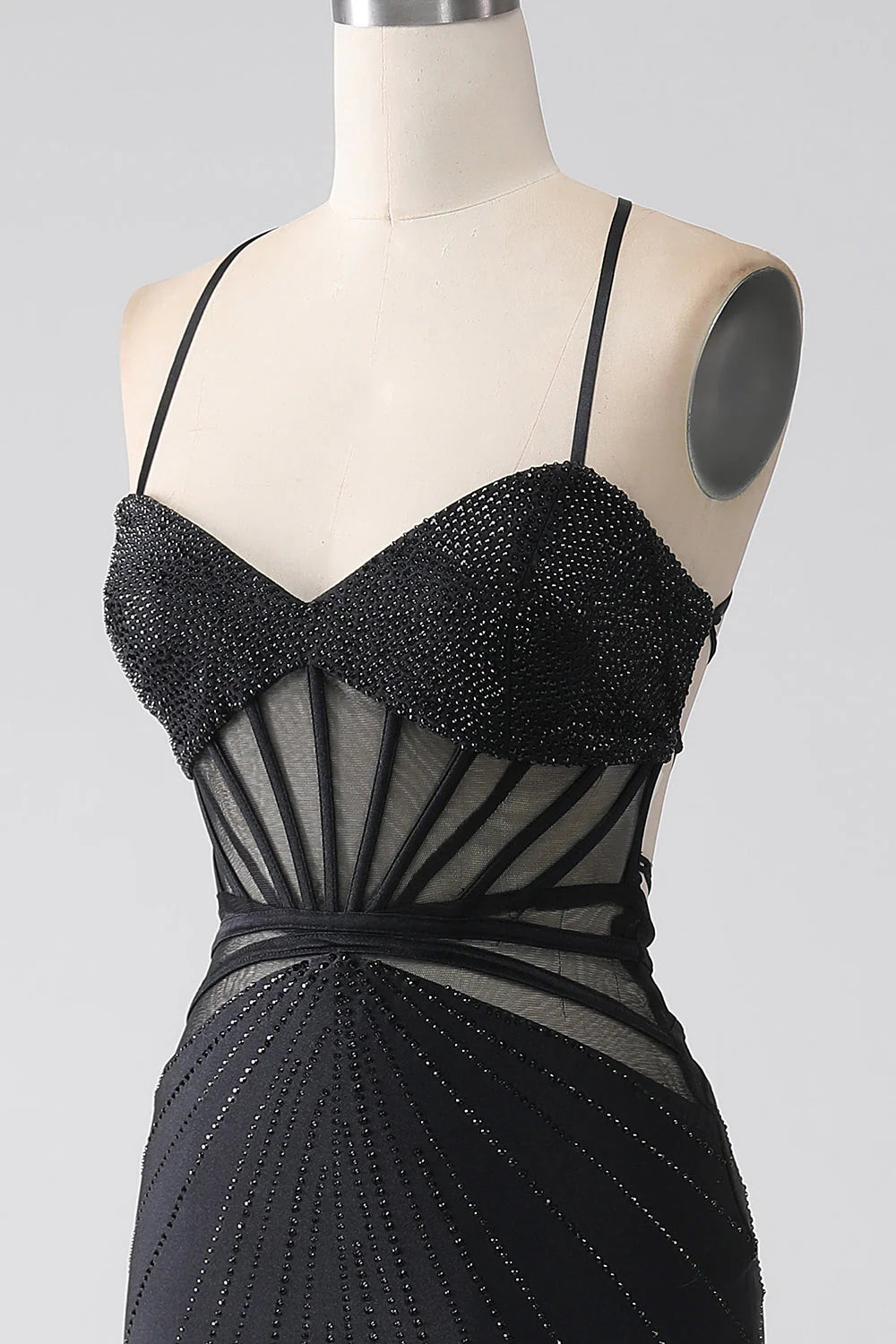 OKBBN Elegant Mermaid Strap Split Evening Dress