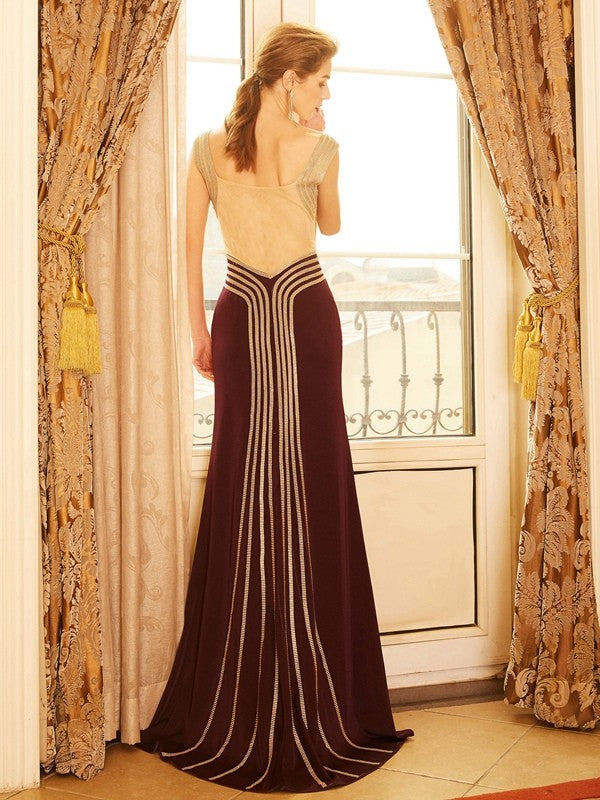 Sheath column strap sleeveless rolled edge dress knitted dress