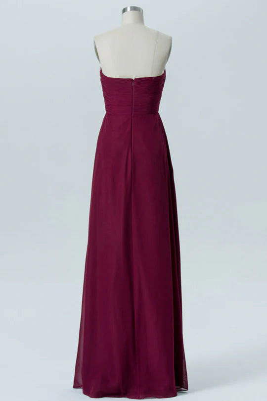 Sweetheart Ruffled Bridesmaid Dress