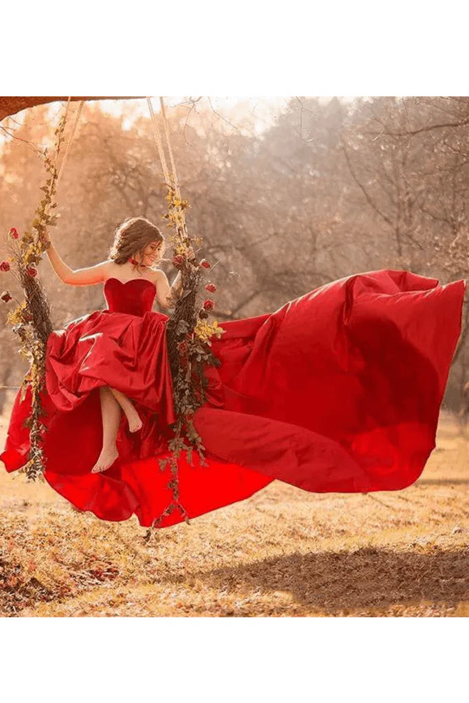 Elegant beautiful and sweet A-line ball court dress