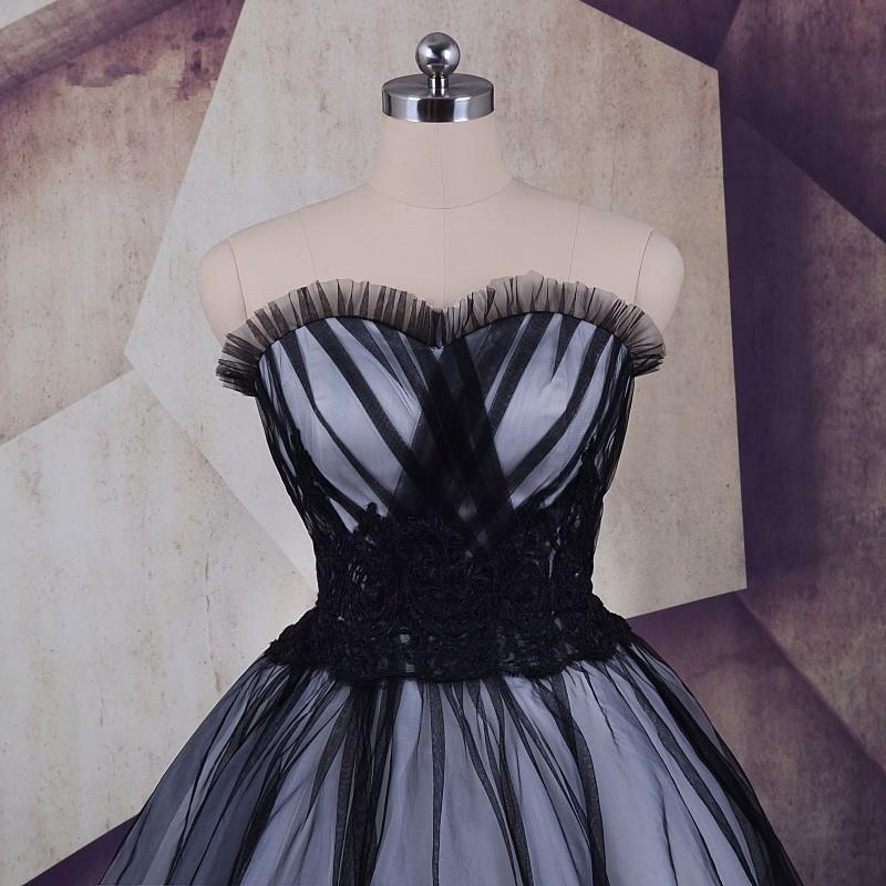 A-line sheer sweetheart sleeveless cocktail dress for Homecoming Festival