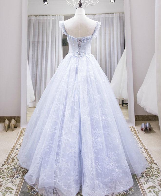 Sexy Sleeveless Sweet Floor Sticker Tulle Ball Dress