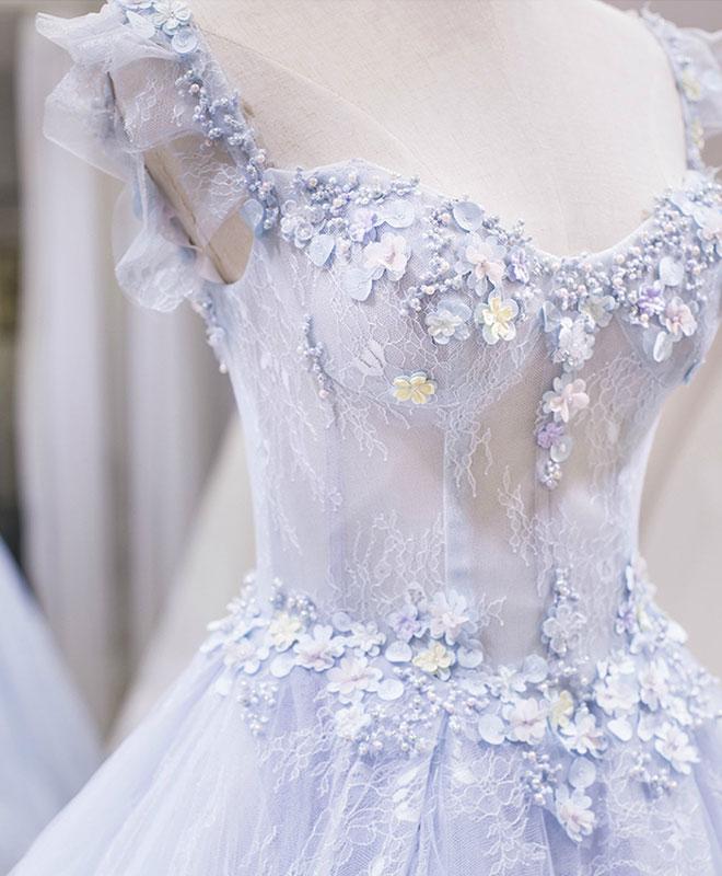 Sexy Sleeveless Sweet Floor Sticker Tulle Ball Dress