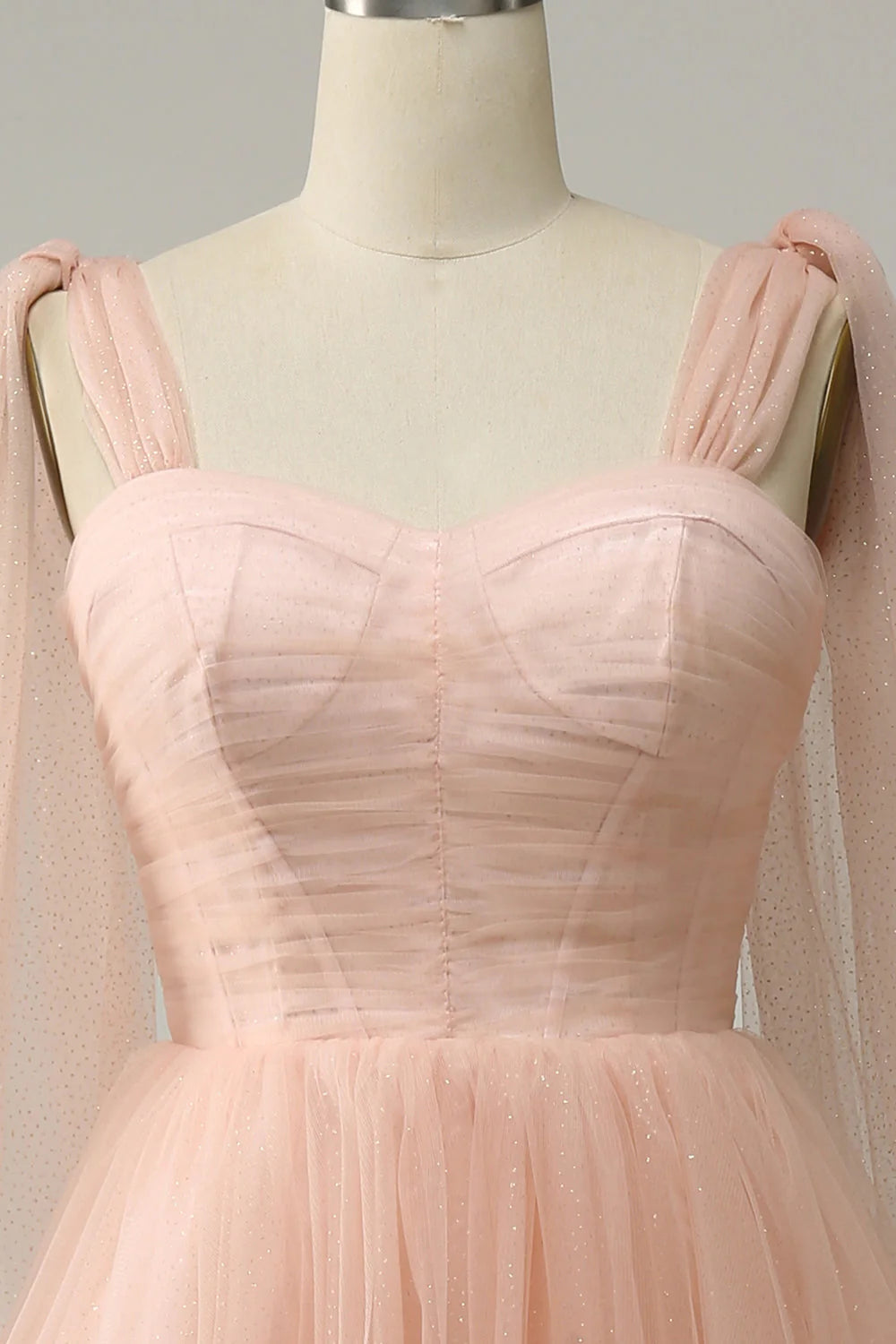 A Line Sweetheart Wedding Party Mini Dress with Open Back