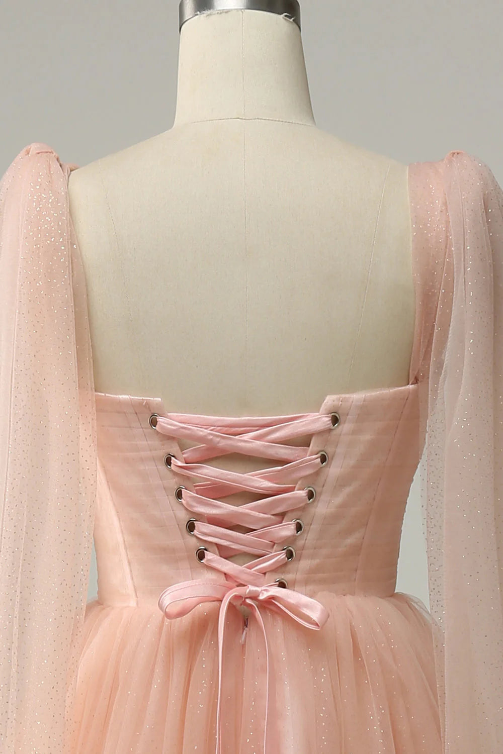 A Line Sweetheart Wedding Party Mini Dress with Open Back