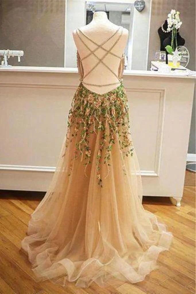 Elegant and Sexy Ribbon Cross Back Application: sheer ball dress
