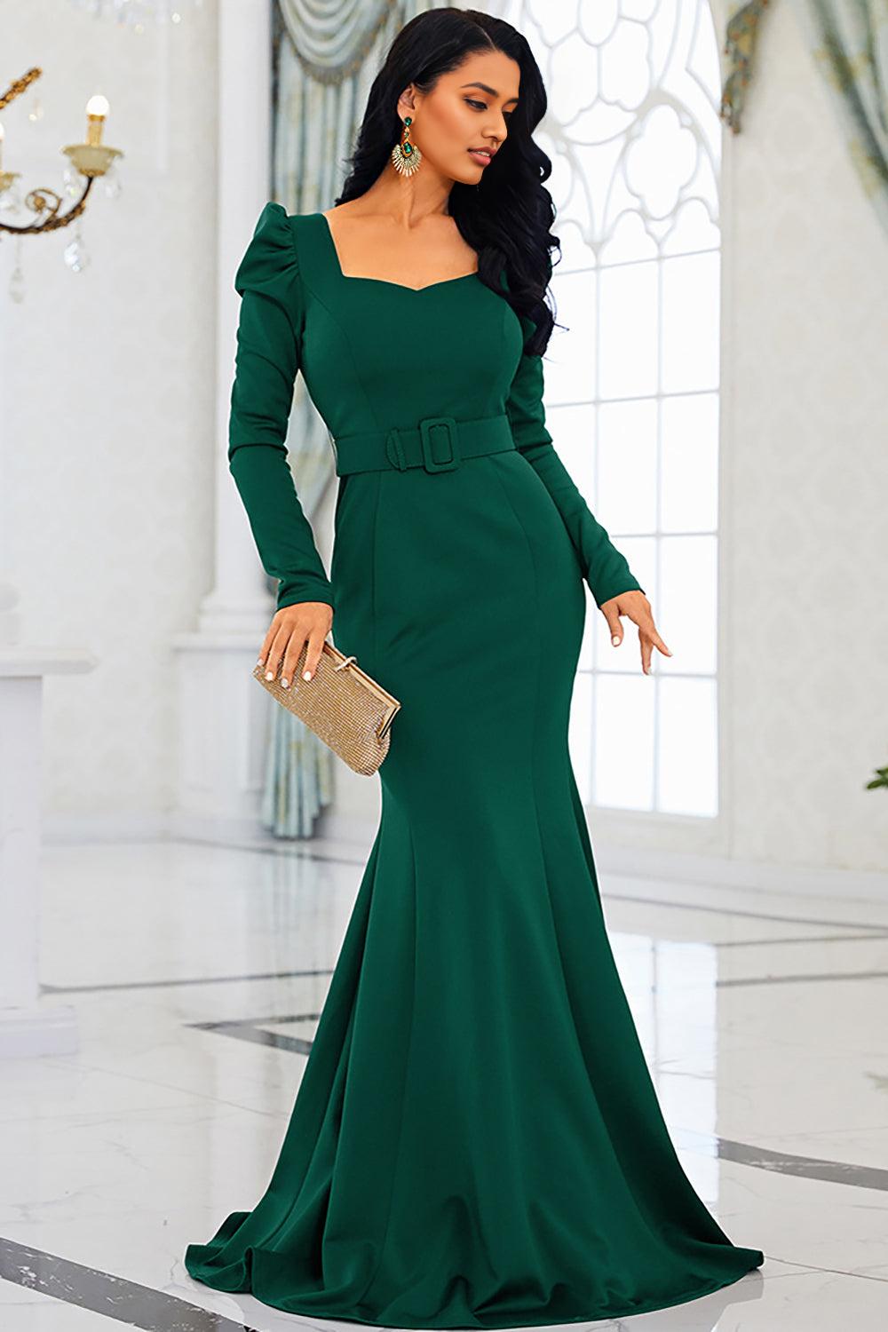 Mermaid Mother of the Bride Dress with Long Sleeves