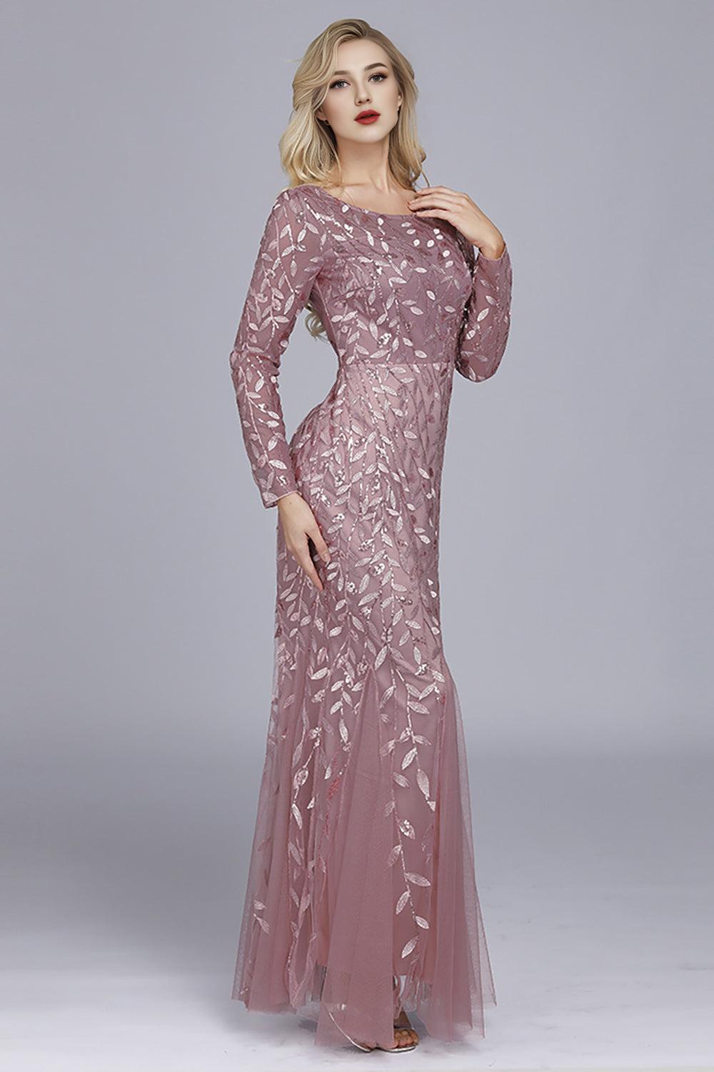 Mermaid Boat Neck Mother of the Bride Dress with Appliques
